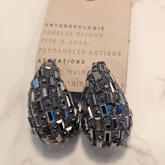 Anthropologie The Petra Drop Earrings: Long Mixed Pavé Edition - Picture 1 of 7
